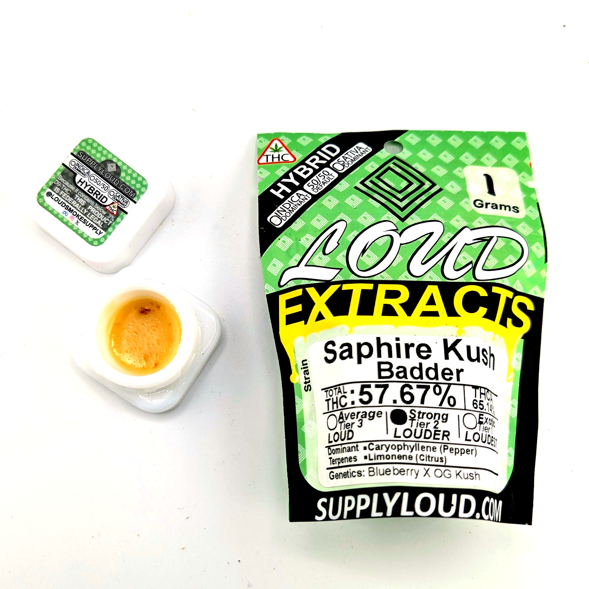 Saphire Kush- 57.67% Badder