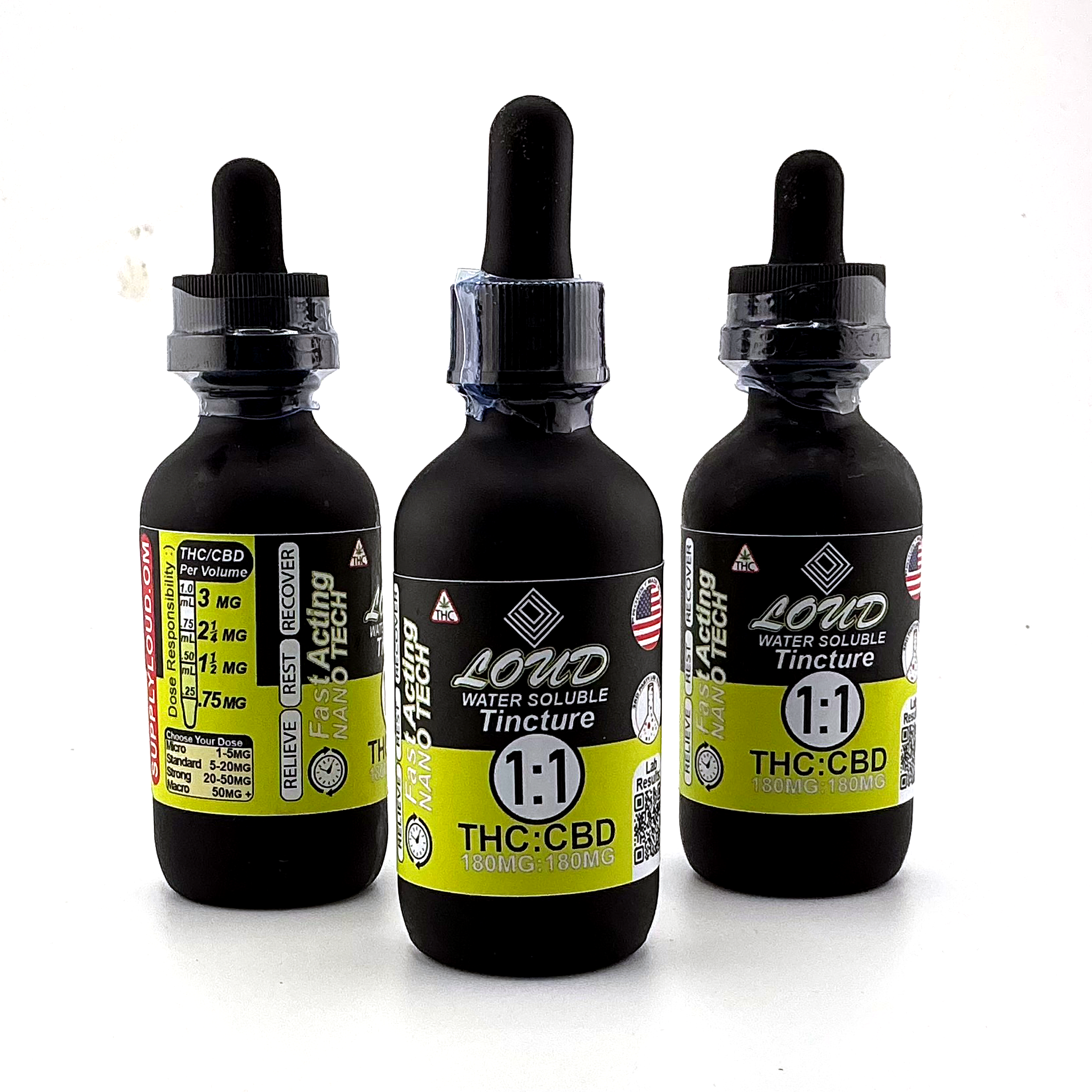 1:1 CBD THC Tincture- 180mg