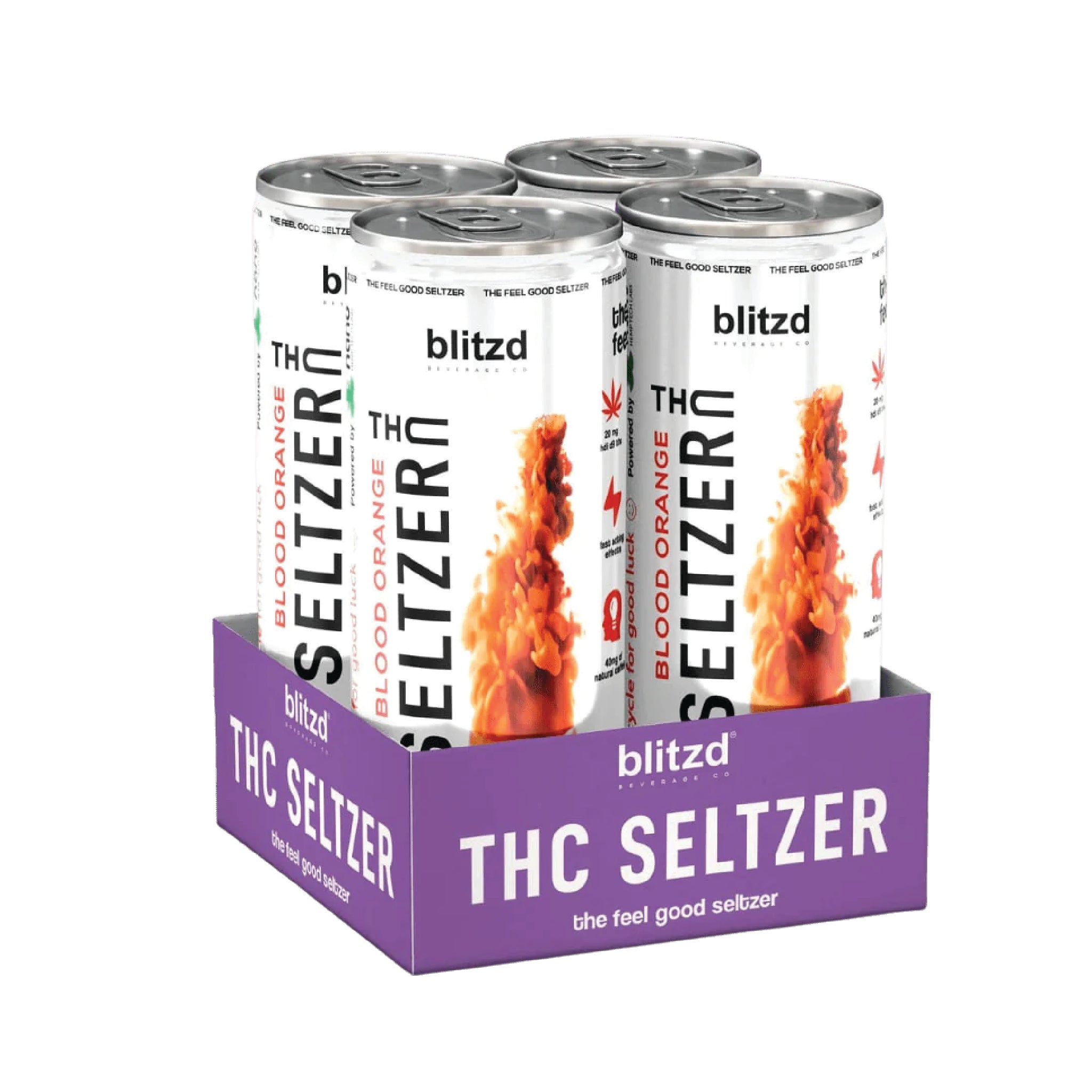 Blitzd THC Seltzer- Blood Orange