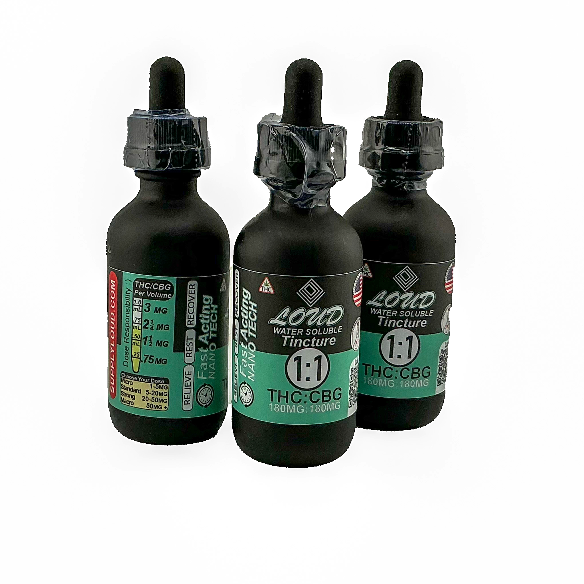 1:1 CBG THC Tincture- 180mg