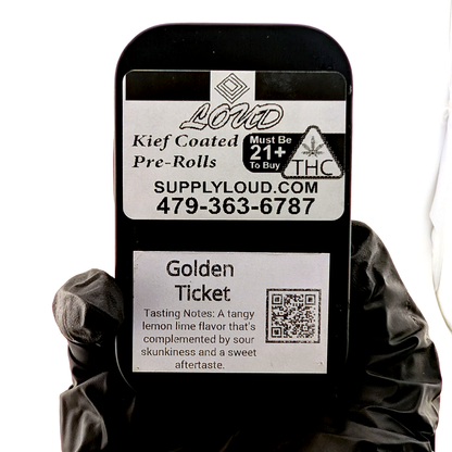 Golden Ticket Kief Coated Pre-Rolls 5 Pack