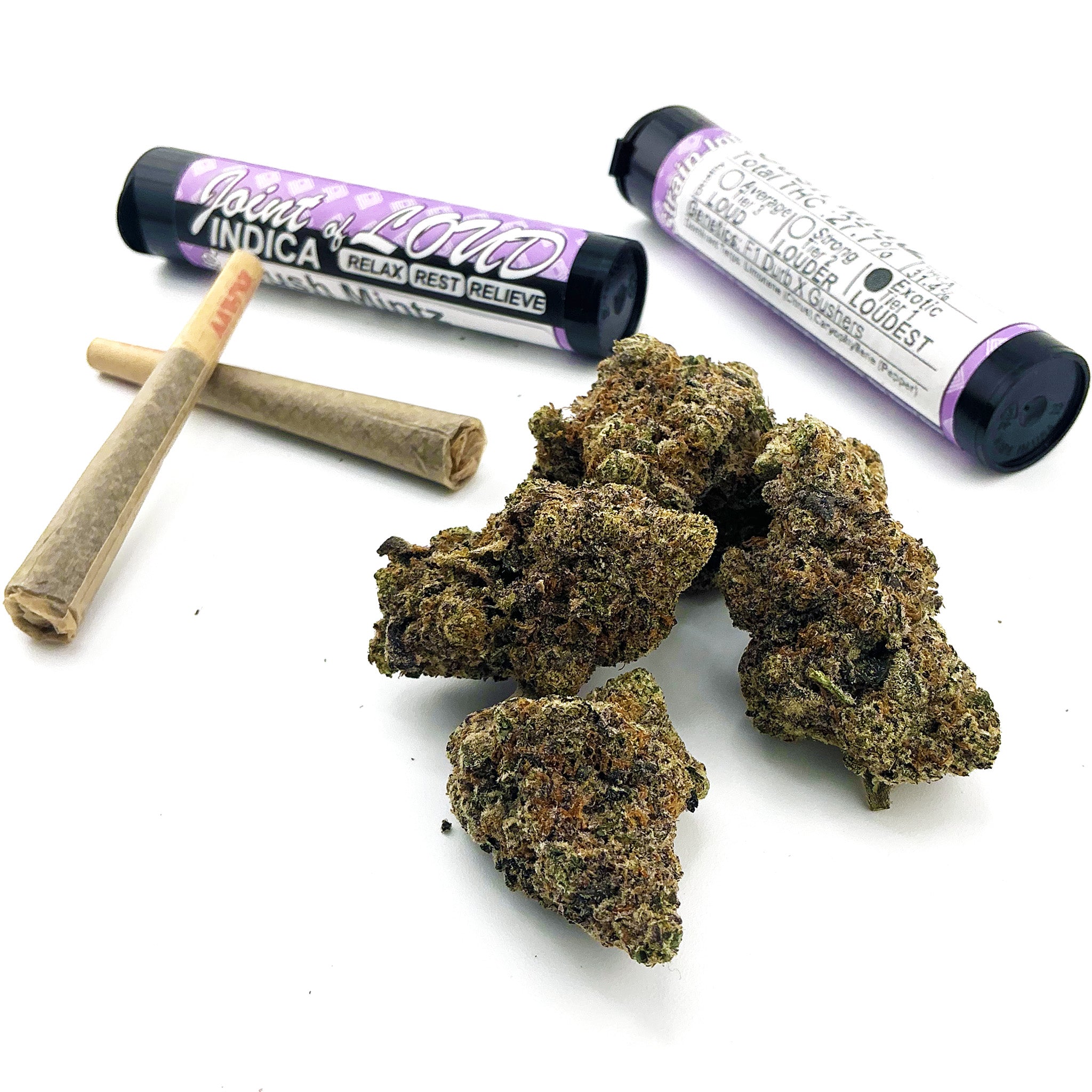 Gush Mintz: 27.7%- Indica Pre-Roll