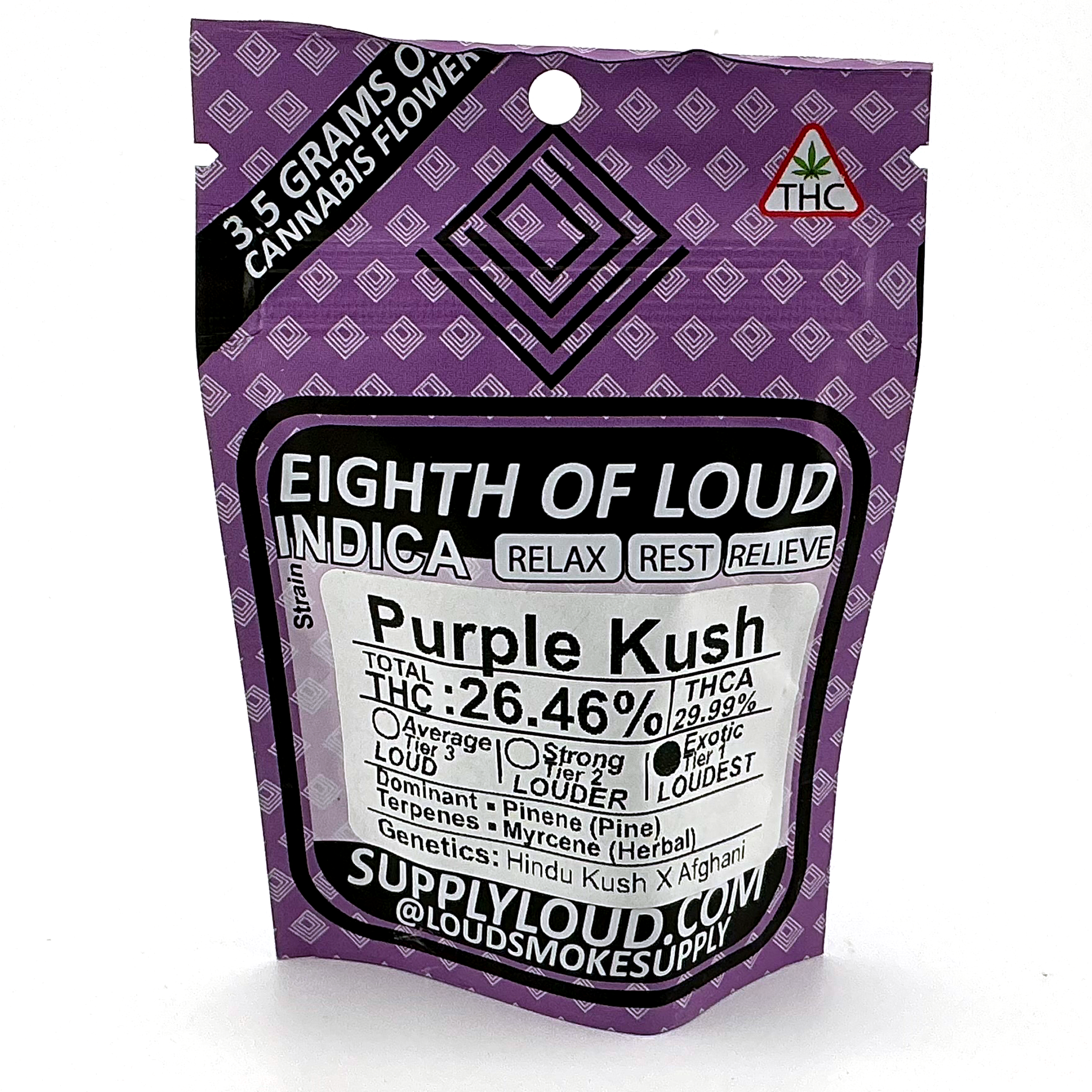 Purple Kush- 26.46%-  Exotic Flower