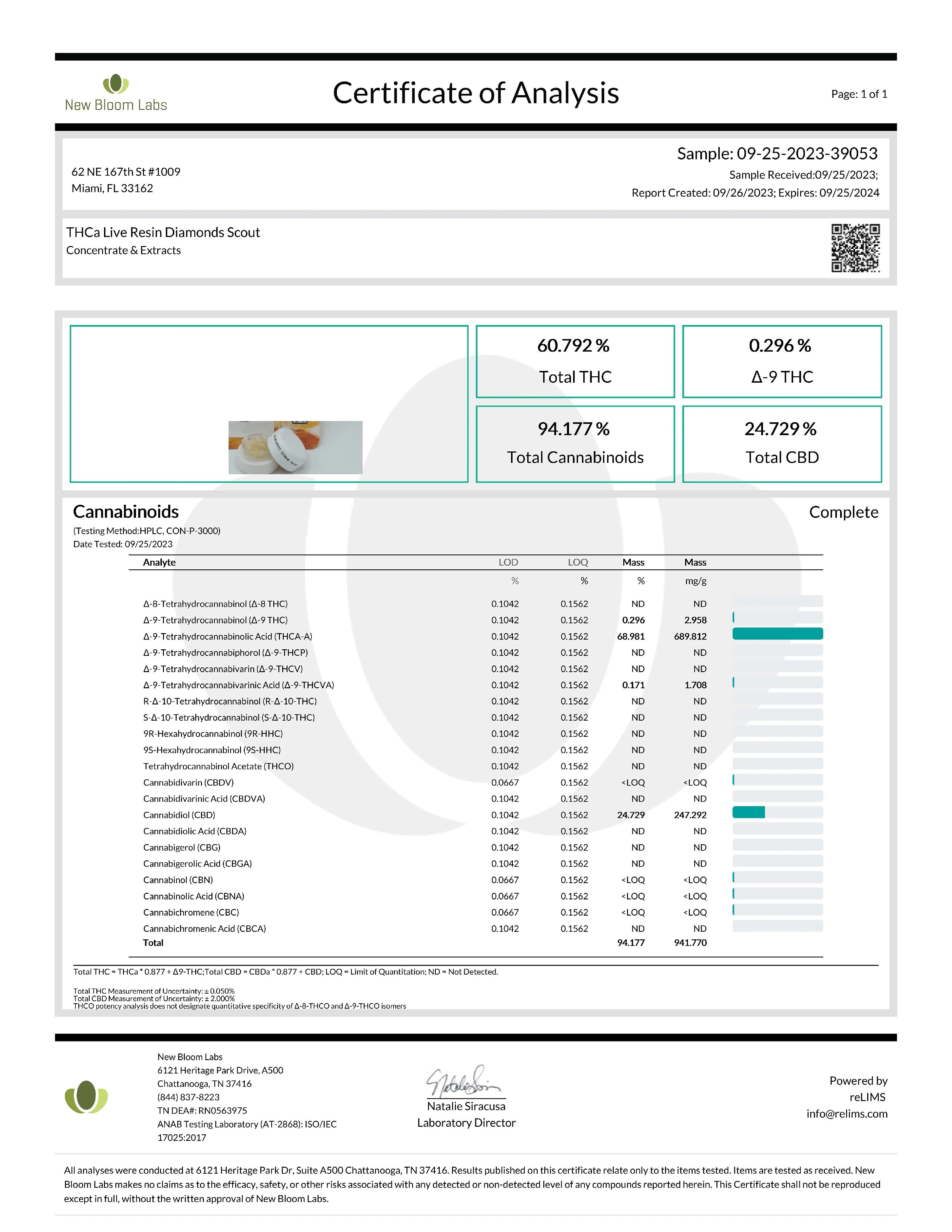 Scout- 68.9% Live Resin Diamonds