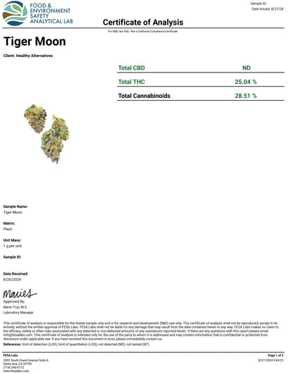 Tiger Moon- 26.3%- Exotic Flower