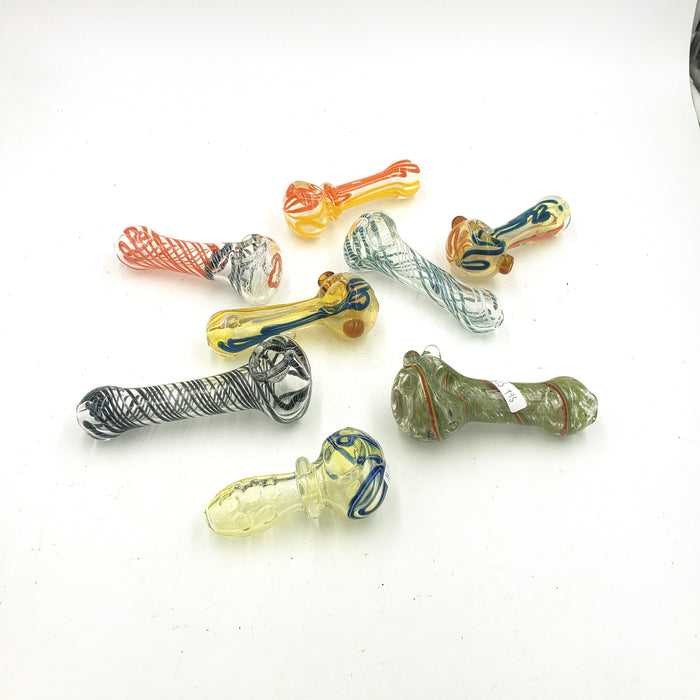 Large Glass Hand Pipe 4"-5"