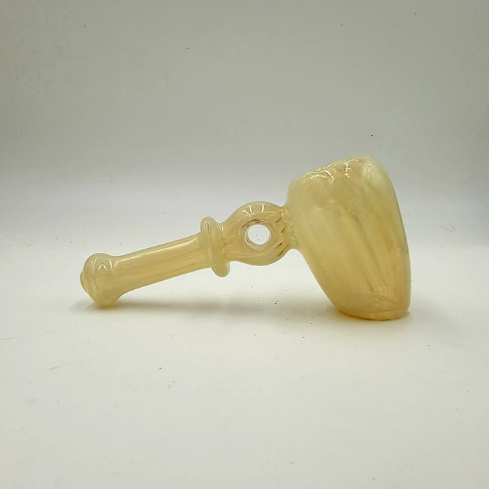 6" Color Glass Tube Donut Hammer Pipe