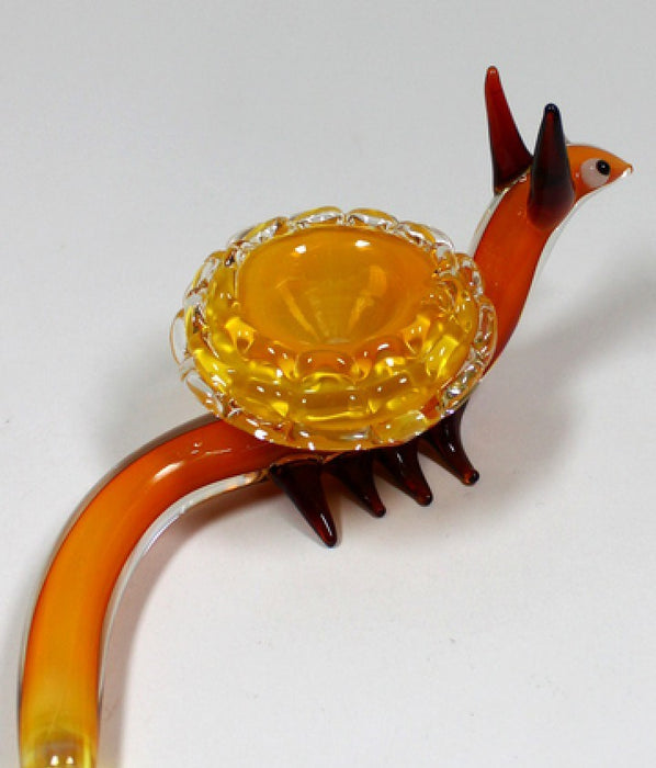7 " Yellow Snail Large Hand Pipe