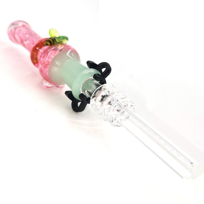 Short Glass Nectar Collector with Bee